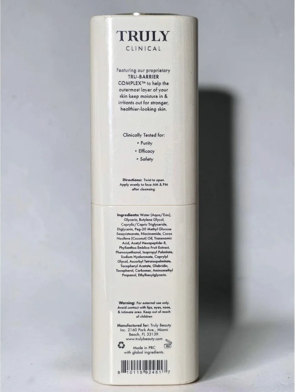 Truly Clinical The Brightening Face Serum - 1.7 oz / 50 mL (Sealed, No Box)